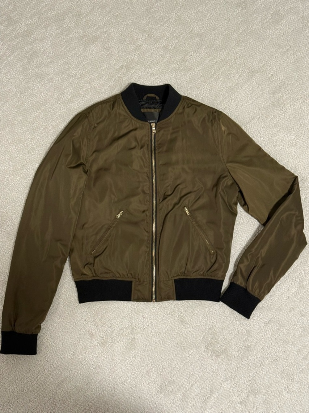 Women's Olive Green Bomber Jacket